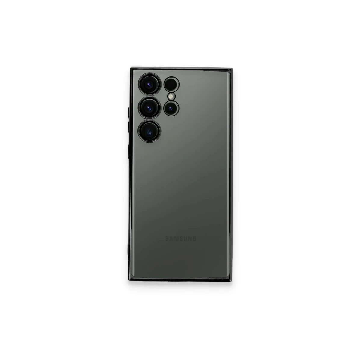 Samsung Galaxy S23 Ultra Kılıf Razer Lensli Silikon - Siyah
