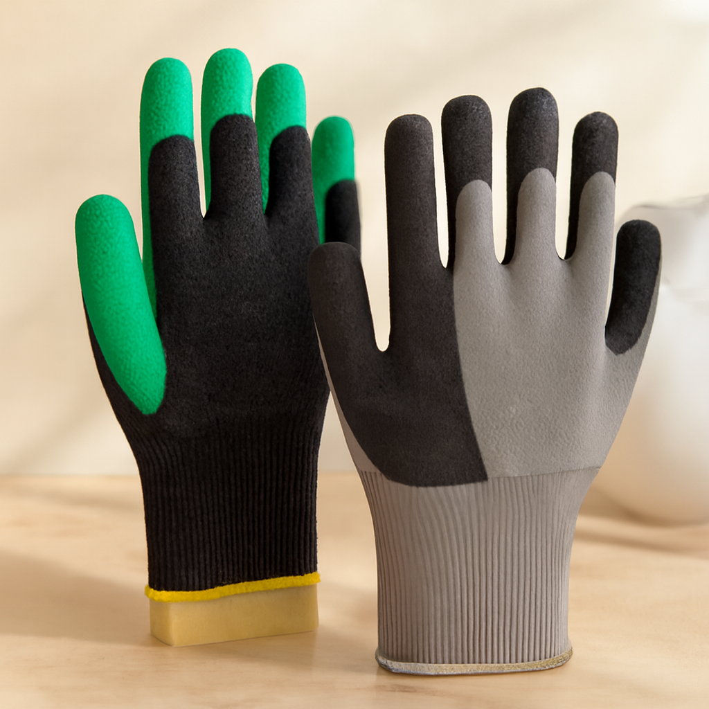 ırtıklı İşçi Eldiveni XL (Siyah/Yeşil/Antrasit) ( 1 Adet)