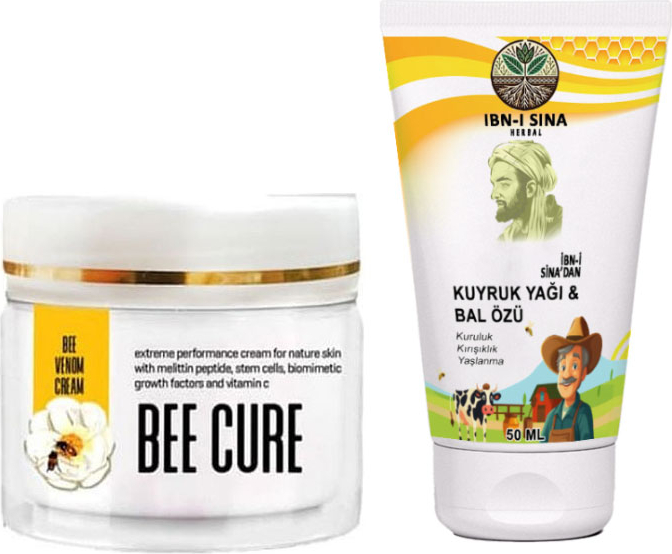 Ibn-I Sina Kuyruk Yağı & Bal Özü Çizgilere Krem + Beecure Teskin Kremi 150 ml