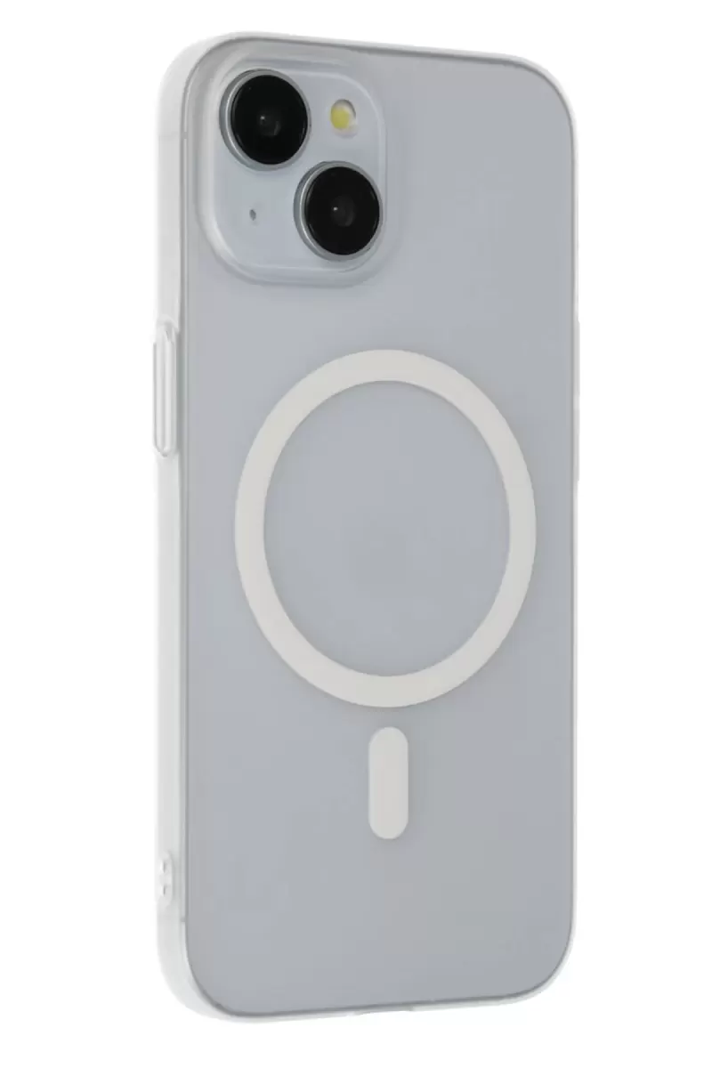 Joko Apple iPhone 15 Plus Uyumlu Tuna PC Slim Magsafe Kapak - Şeffaf