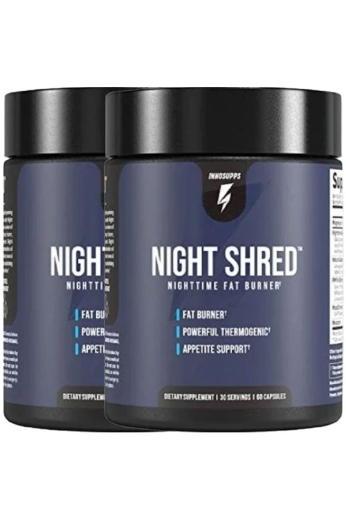 Innosupps 2Li Adet Night Shred Nighttime Fatburner Gece Istenmeyen Yağlara Parçalayıcı 60 Caps