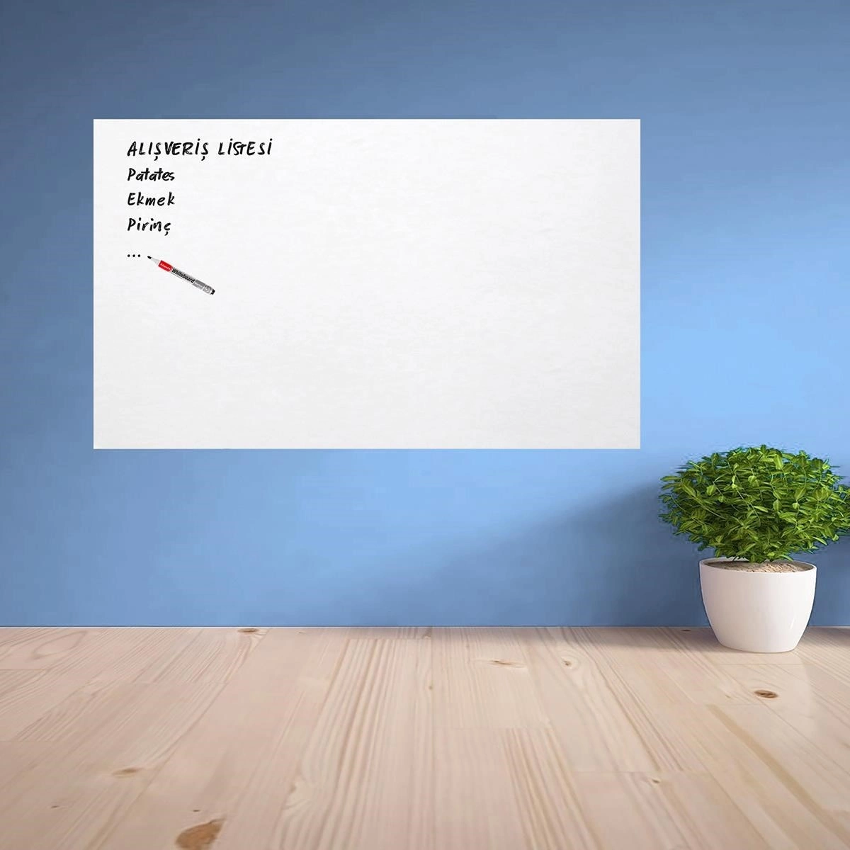 Manyetik Duvar Stickerı 100x60 cm Yazı Tahtası