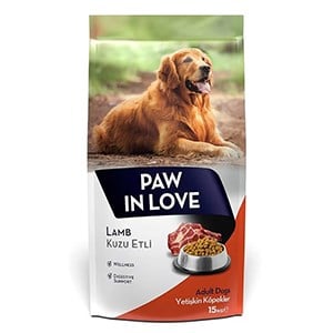 Paw in Love Yetişkin Köpek Maması Kuzu Etli 15kg 1 Adet