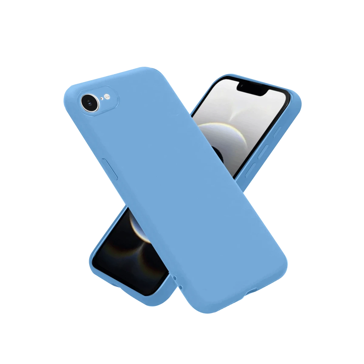 Apple iPhone 16E Kılıf First Silikon - Mavi