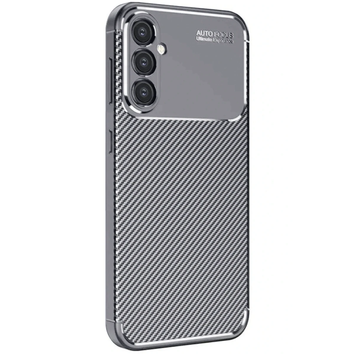 Samsung Galaxy A16 5G Kılıf Auto Focus Karbon Kapak - Gri