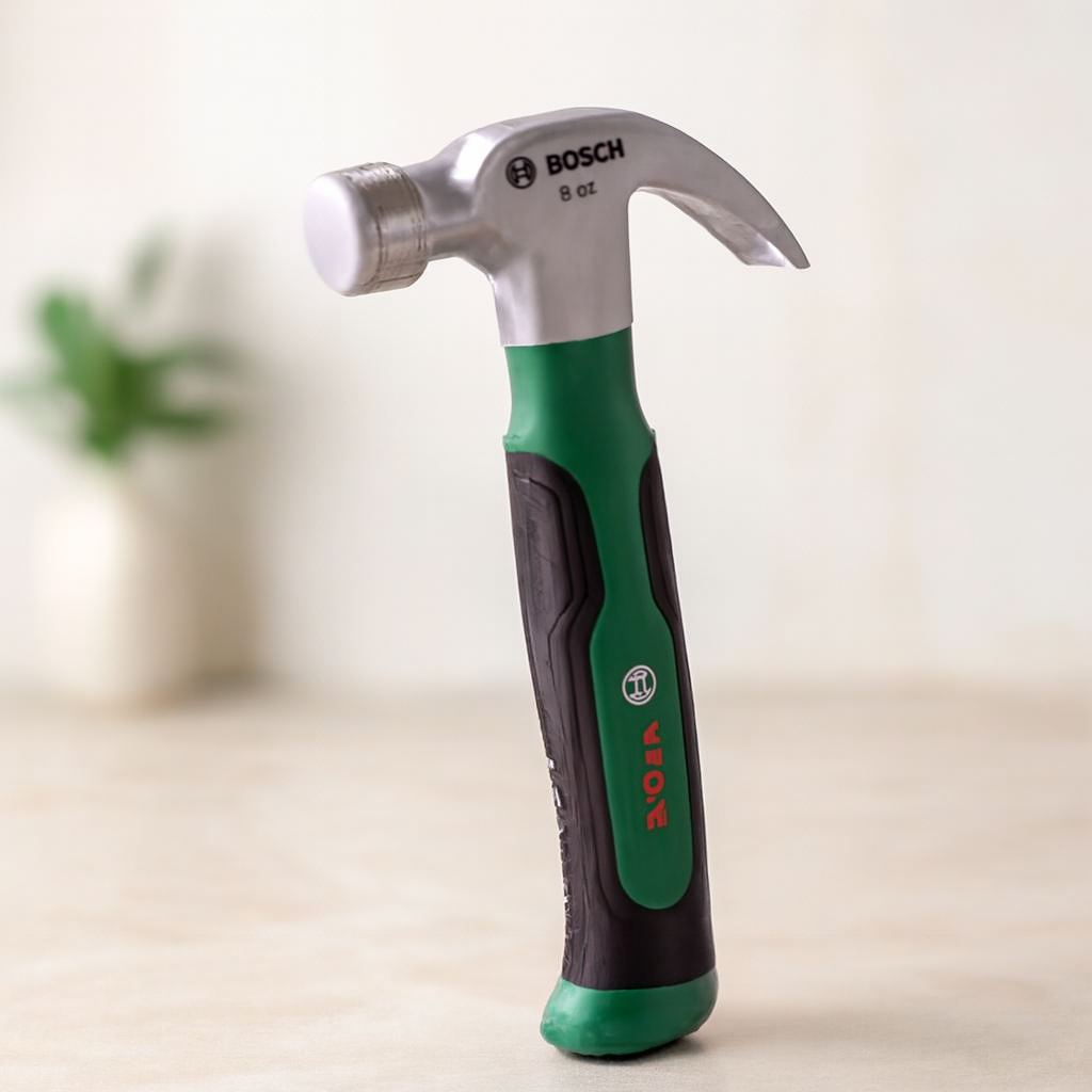 Kısa Çatal Çekiç 8 oz 16 cm Ergonomik Yumuşak Sap