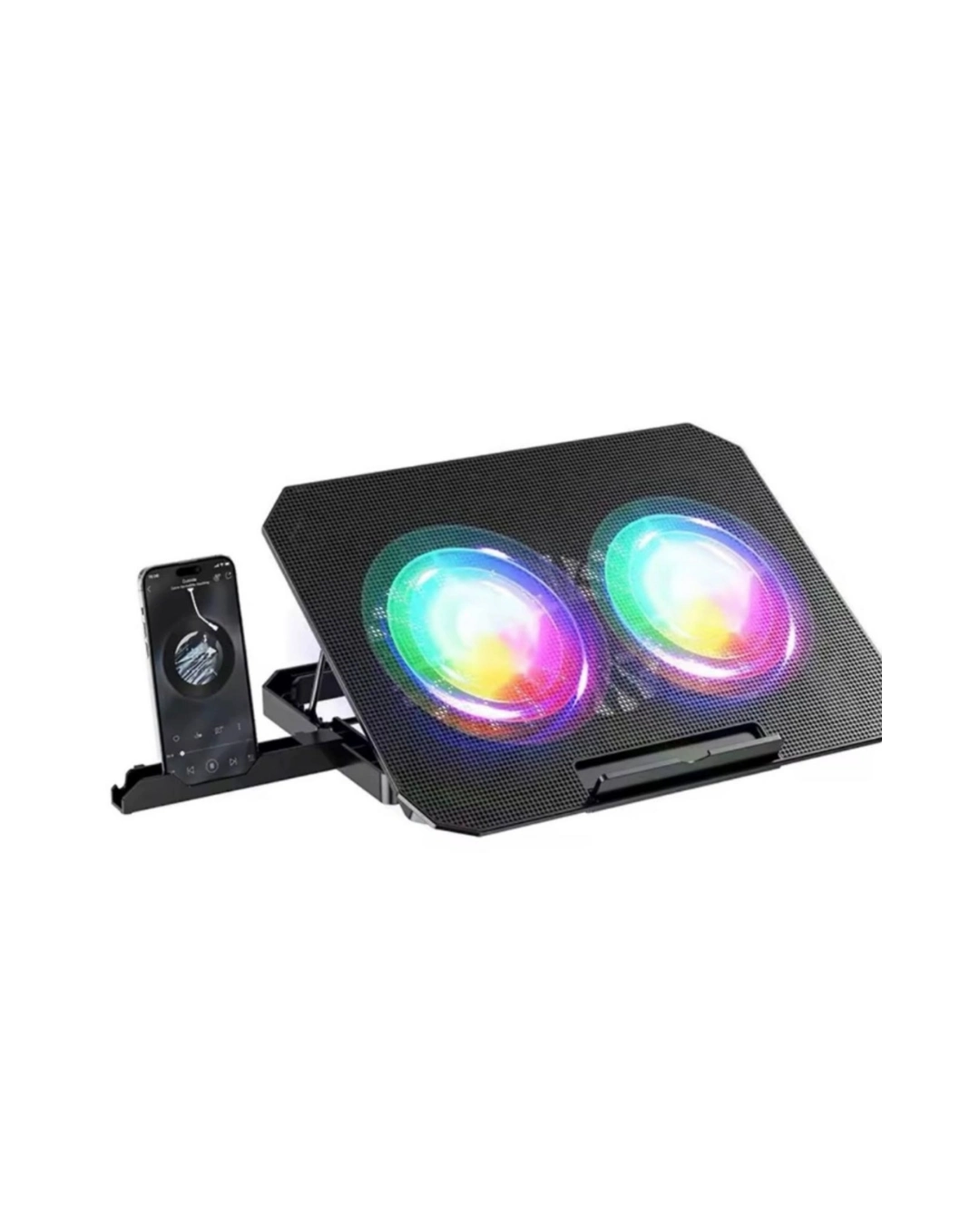 Çift Fanlı RGB Işıklı Laptop Soğutucu Standı