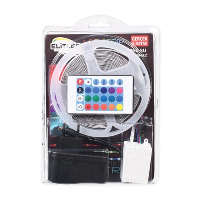 Şerit 5mt Rgb Kumandalı Tek Çipli 1 Adet
