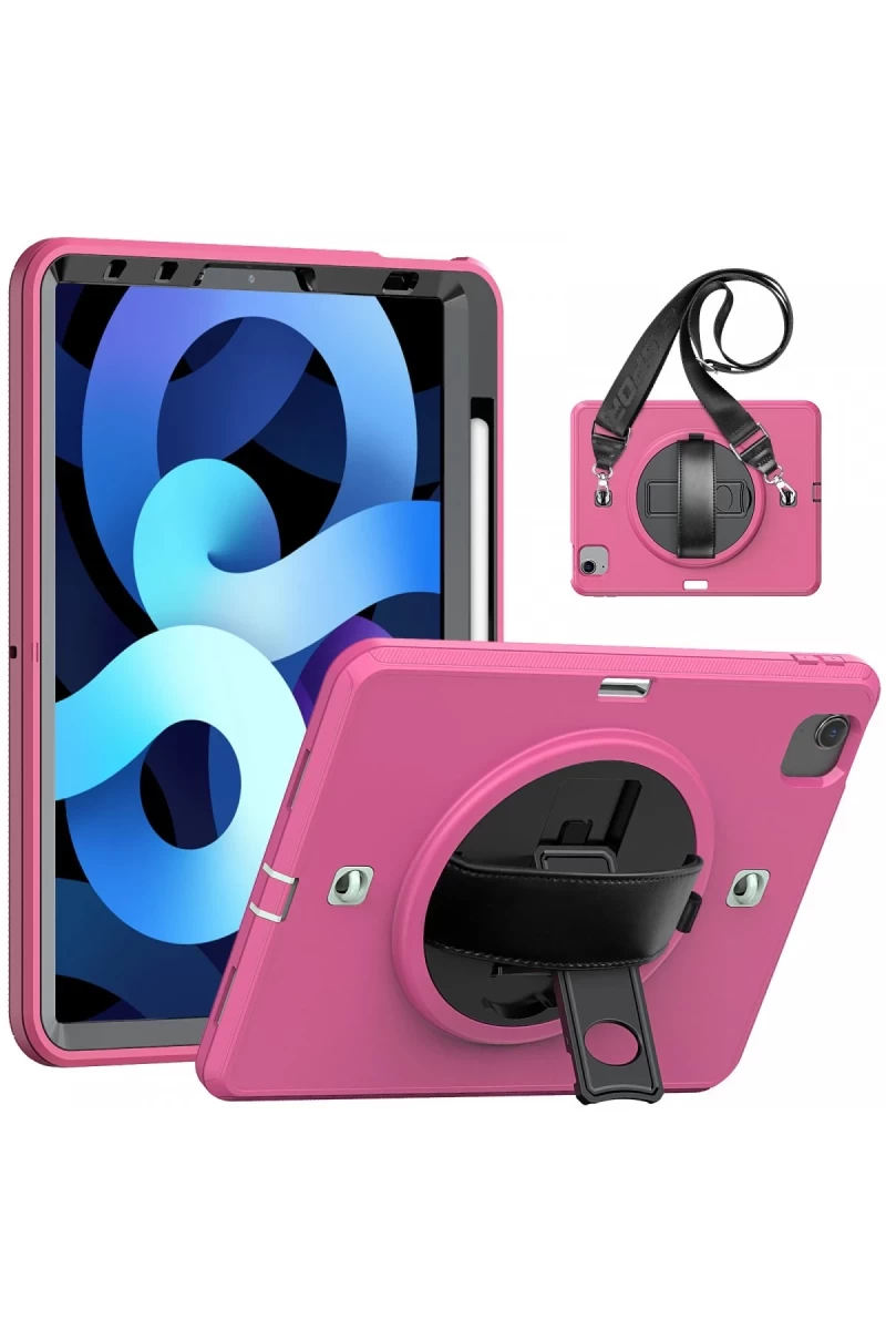 Apple iPad Pro 11 (2020) Kılıf Strap-C Otterbox Tablet Kapak - Pembe