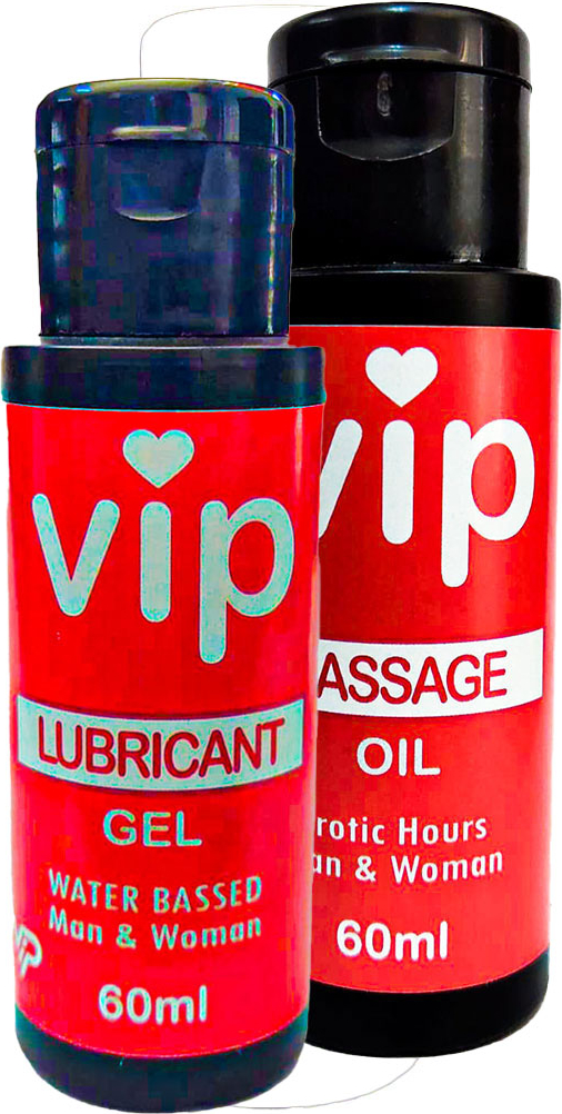 VİP Lubrikant Jel 60 ml + Masaj Yağı
