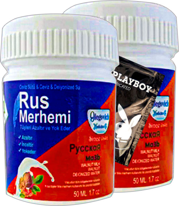 Rus Merhemi Glegnid Blue Rus Merhemi 22-2:0311 2 Tane 50 Ml Tüy Kremi+ Yanında Jel