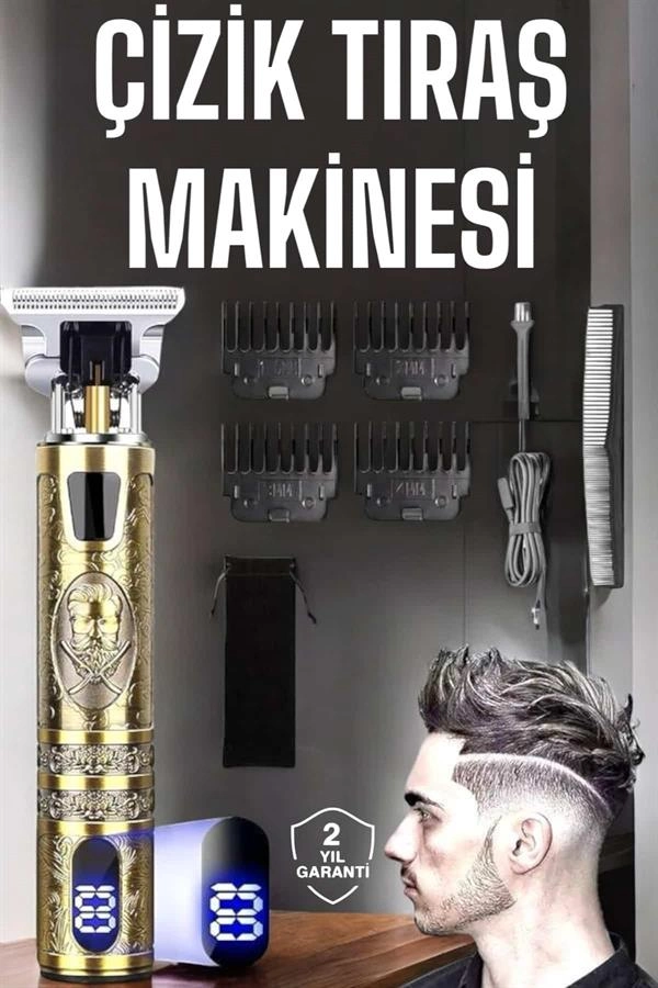 Şarjlı Çizik Tıraş Makinesi Paslanmaz Çelik Bıçaklı Uzun Ömürlü