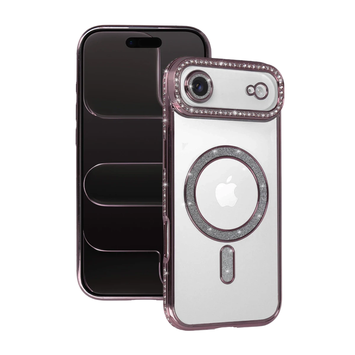 Apple iPhone 17 Air Joke Simli Magneticsafe Kılıf - Pembe