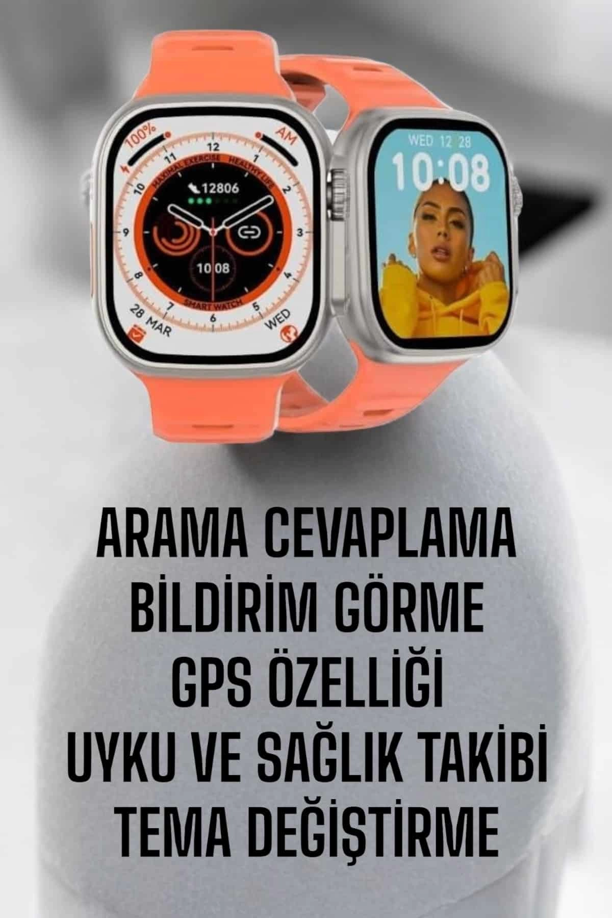 Bluetooth Bağlantılı Akıllı Saat GPS 1 Adet Sağlık Takibi