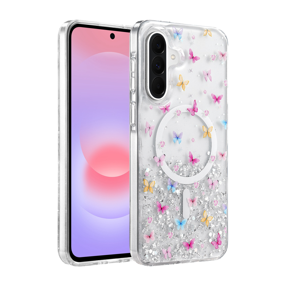 Onegif Samsung Galaxy A57 5G Misk Simli Magsafe Kapak - Desen 4