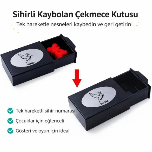 Şaşırtıcı Sihirli Kutu 3x10x7 cm Çocuk Oyunları için