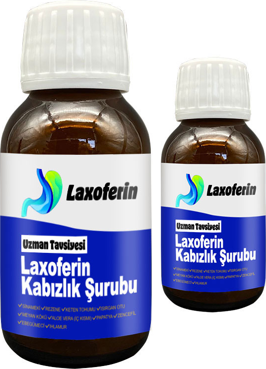 Laxofer Laxoferin Şurup - 2 Adet Bay Bayan Kullanımına Uygun 50 ml
