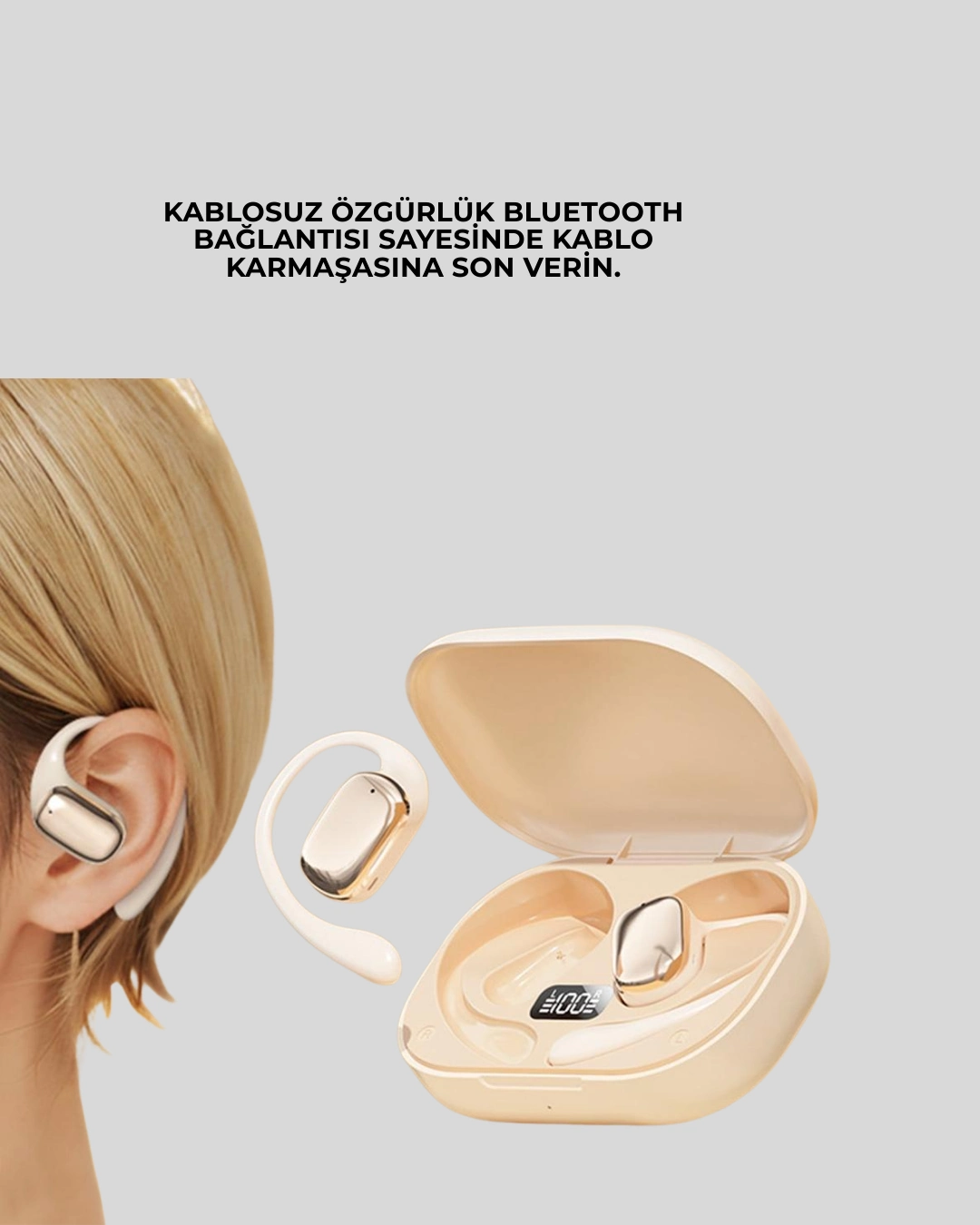 Ergonomik Yüksek Ses Kaliteli AI Çeviri Kulaklık