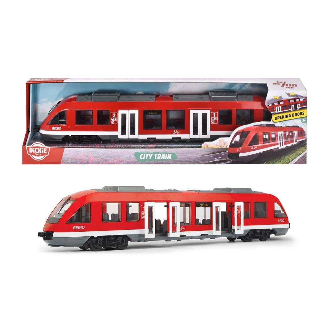 203748002 City Train free wheel interior opening doors and roof 1 43