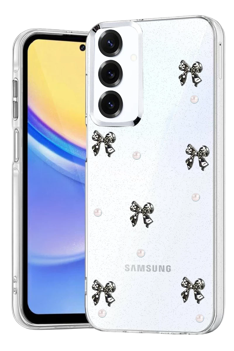 Samsung Galaxy S25 Uyumlu Fiyonk Desenli Kapak - Desen 8