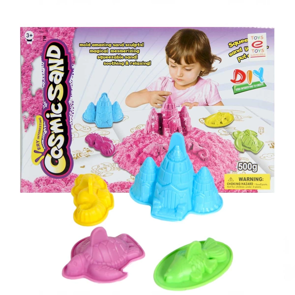 Eğlenceli Kozmik Oyun Kumu Seti 500 Gr Çocuklar İçin