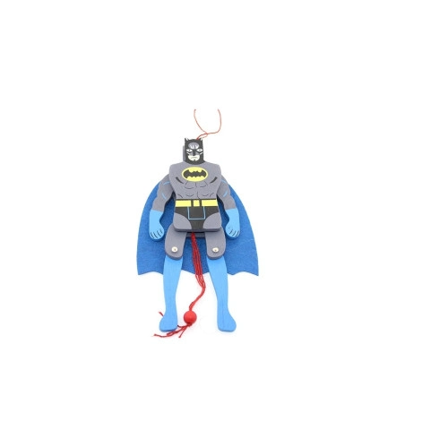Karizmatik Ahşap Sallanan Batman Figürü 19 cm