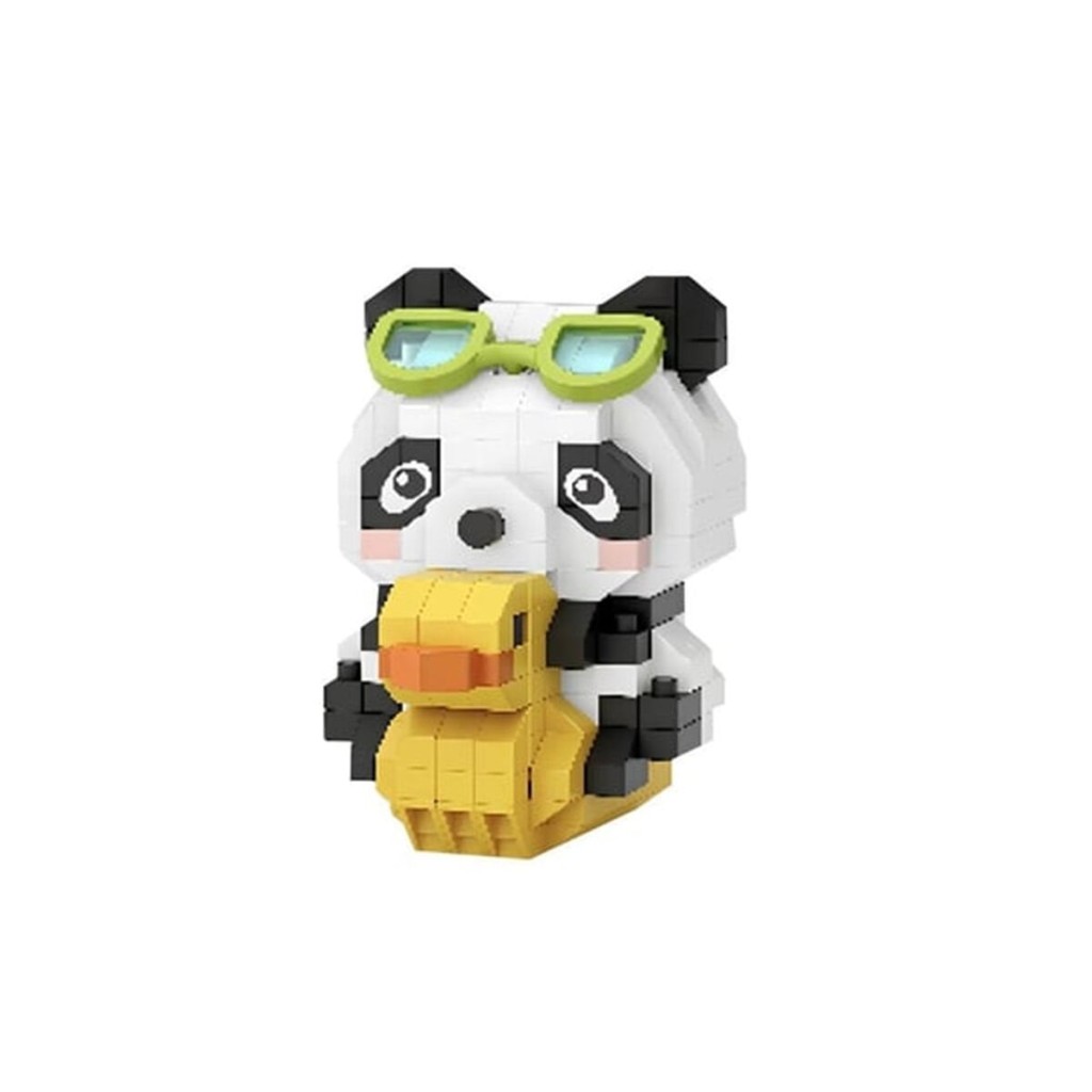 LZ-8634 Ördekli Panda 190 Parça Block Oyuncak-mini Poşet