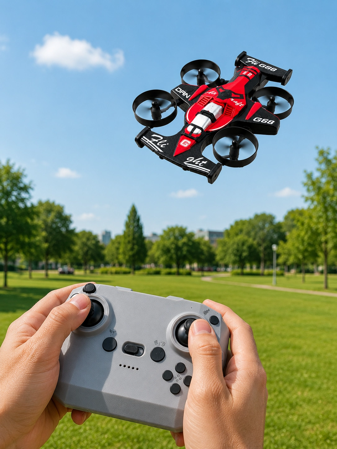 Eğlenceli Uzaktan Kumandalı Drone 4 Pervaneli Uçuş Aracı