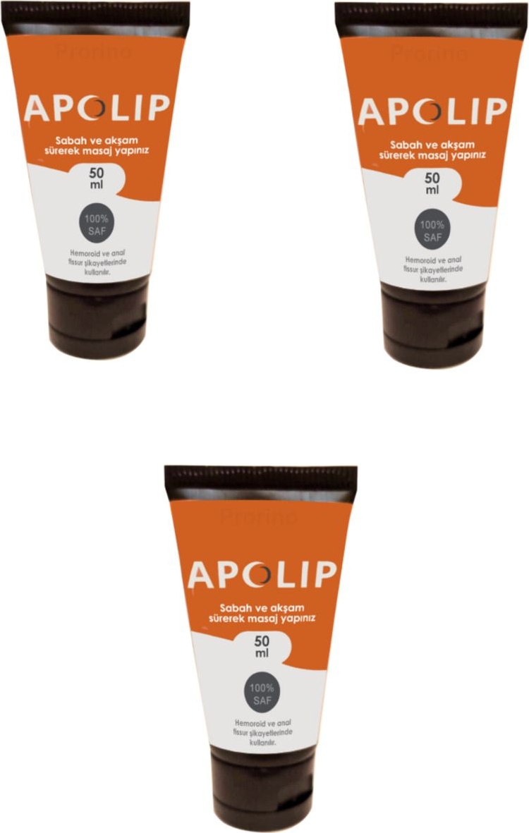 Fix Flex Apolip Kremi 50ML 3 Adet / Apolip Hemorrhoid Cream 50ML 3 Pieces