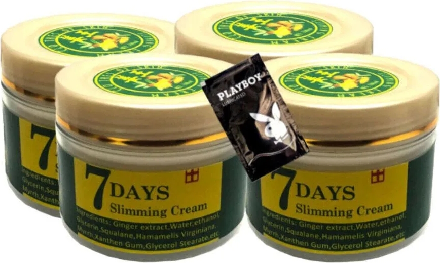 7 Days 4X100 ml Ginger Miracle Slimming Cream +1 Ad Jel ile