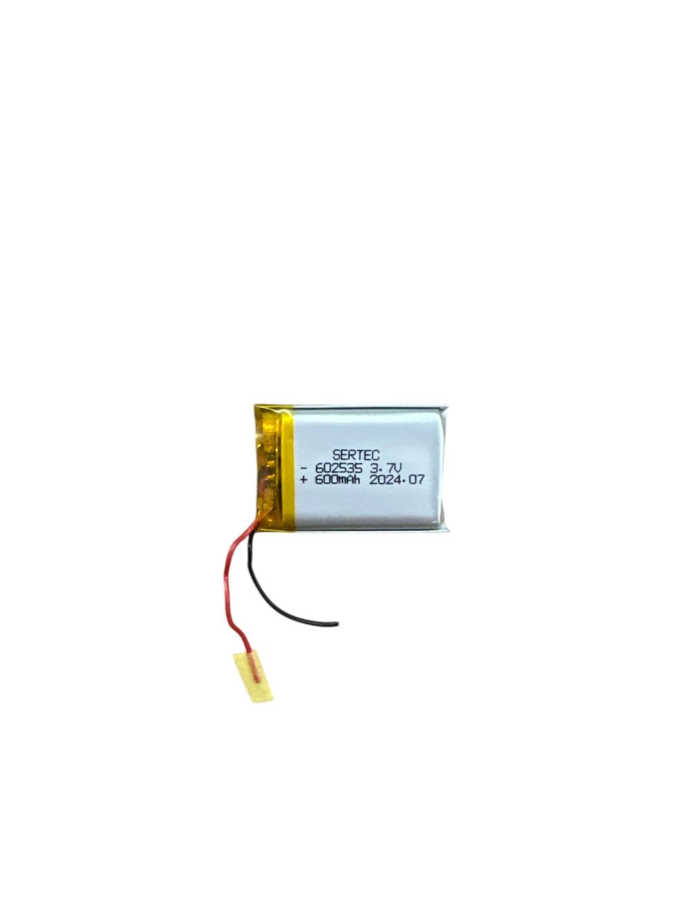 Yüksek Kapasiteli Li-Polymer Pil 3.7V 600mAh Devreli