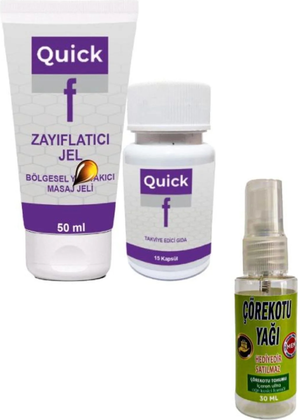 Quickf Bakım Seti + Masaj Yağı 30 ml