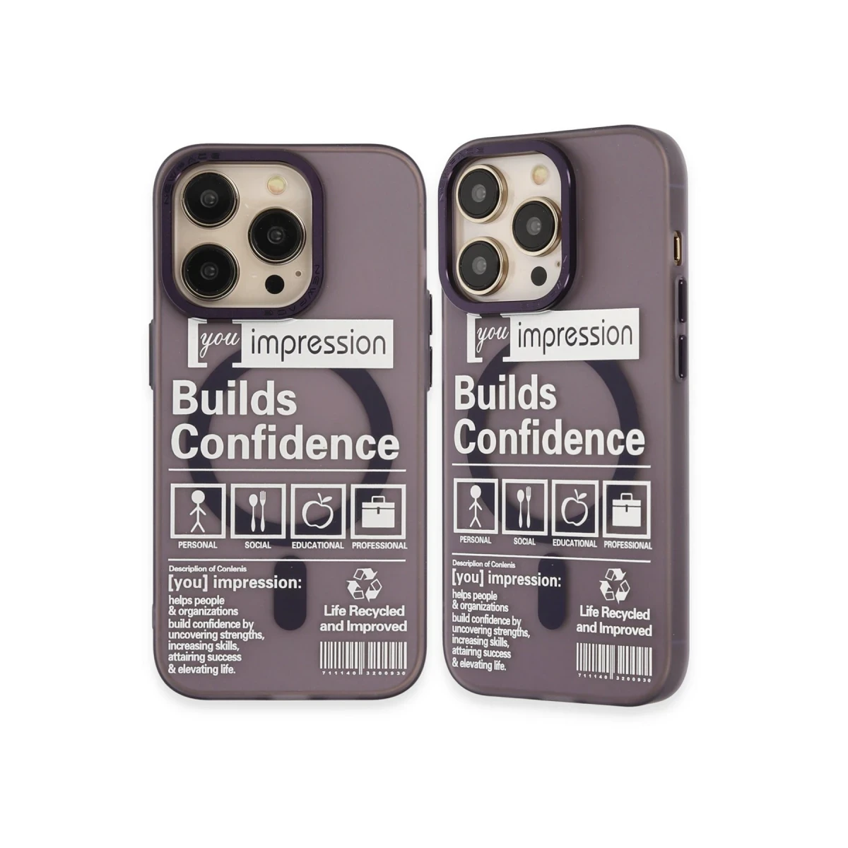 Apple iPhone 14 Pro Kılıf Apollo Magneticsafe Desenli Kapak - Apollo Mor - 6
