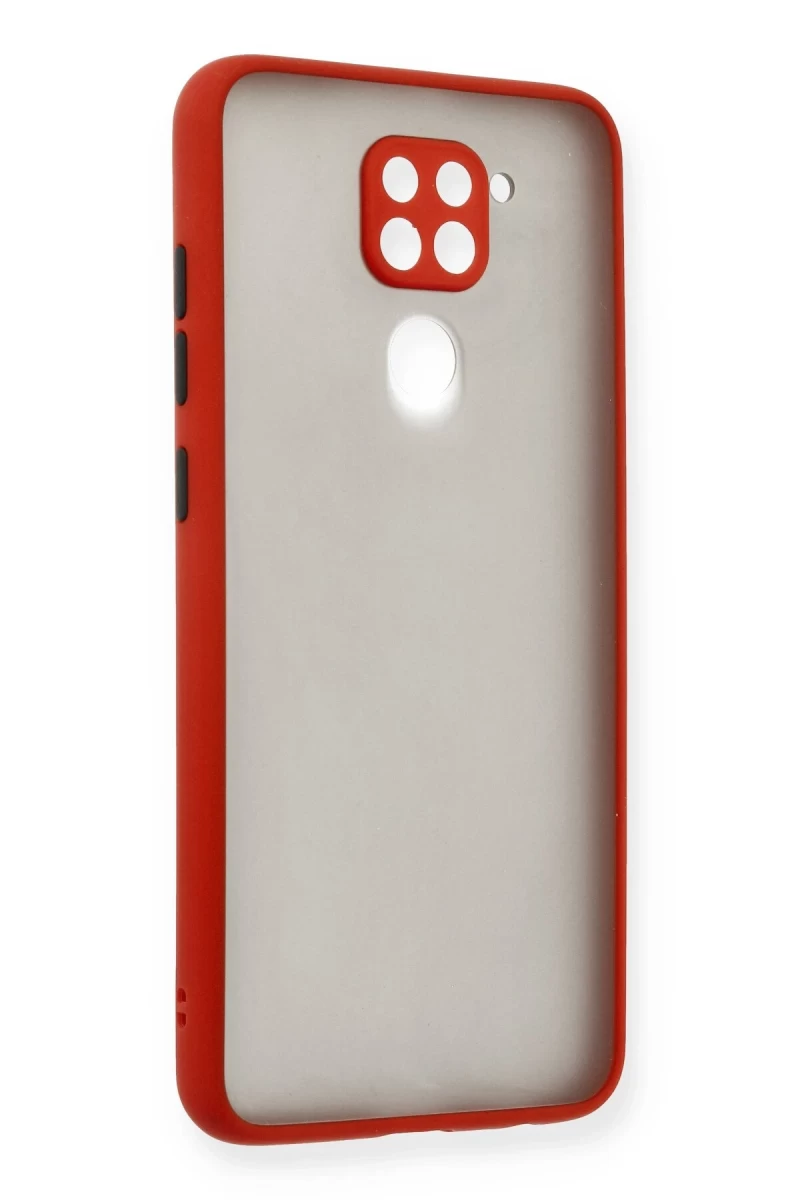 Xiaomi Redmi Note 9 Uyumlu Kılıf Montreal Silikon Kapak - Kırmızı