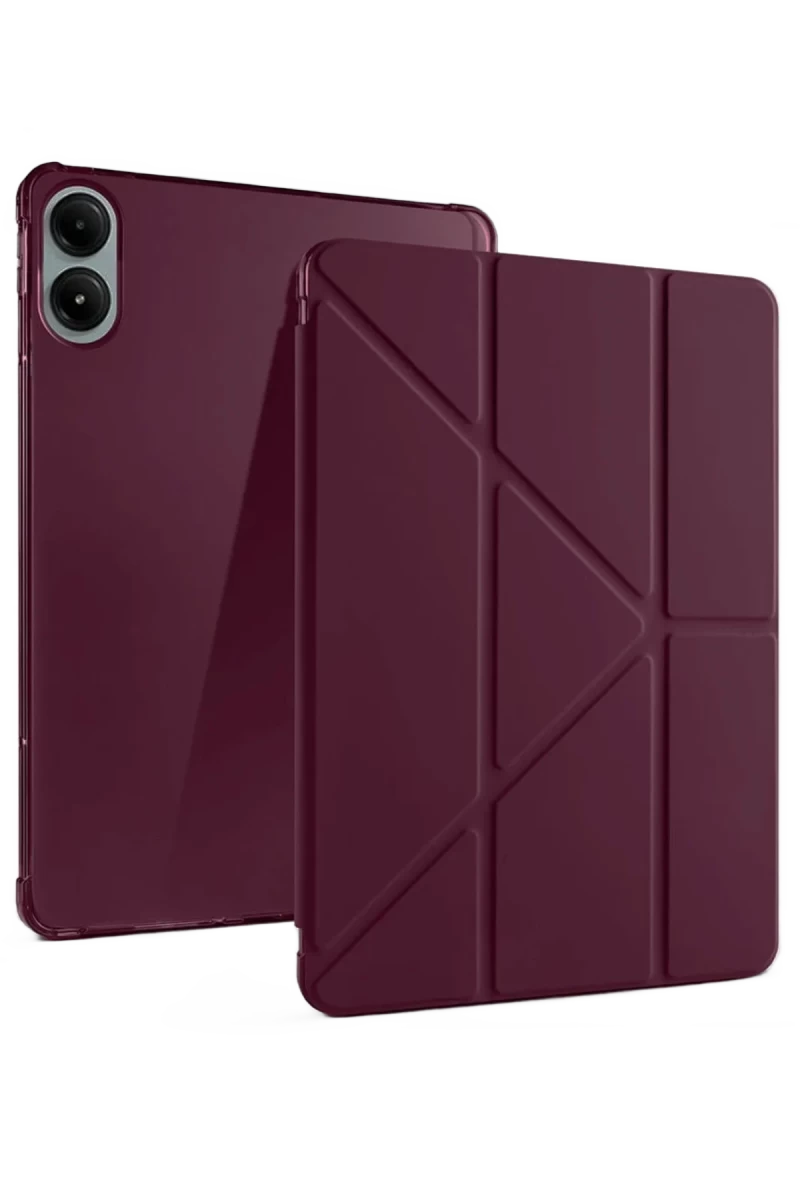 Xiaomi Redmi Pad Pro 12.1 Kılıf Kalemlikli Mars Tablet Kılıfı - Mürdüm