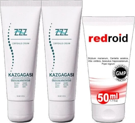 Süper Kaz Gagası Kremi 2X100 ml + Redroid Krem 1X50 ml