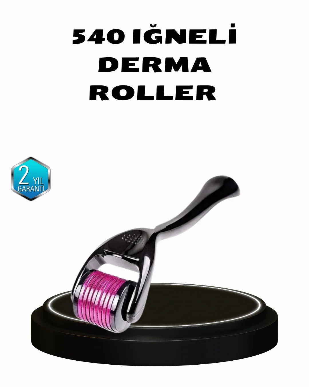 Derma Roller Titanyum İğneli Cilt Yenileyici – Akne, Kırışıklık ve Leke Karşıtı