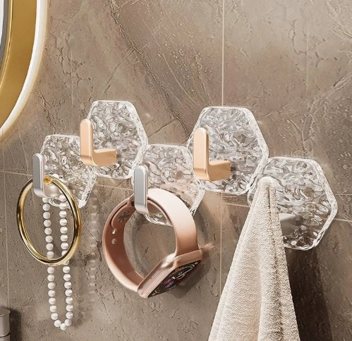Şık 5'li Duvar Askısı Banyo Mutfak İçin Havlu Askılık
