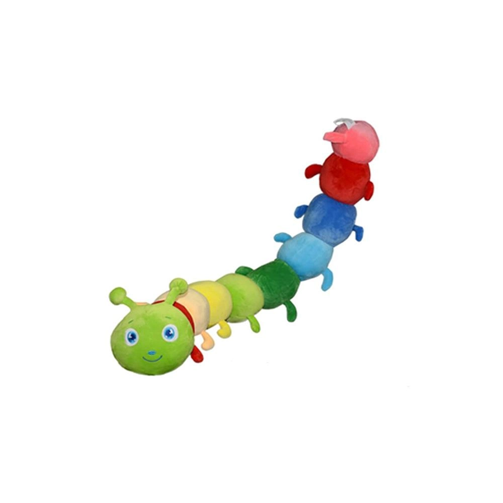 Renkli Peluş Tırtıl Yastık 75 cm Uzunluk