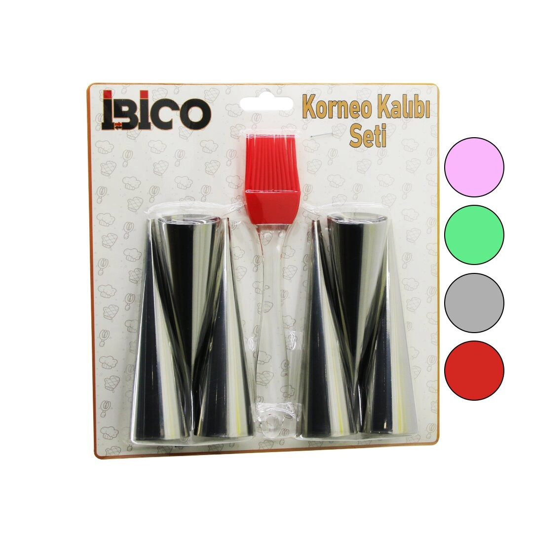 Silikon Fırça Pasta Dekorasyon Seti 3.4 cm 7 Parça