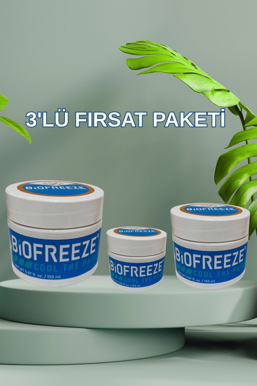 Biofreeze Kremi 150 ml x 3 Adet