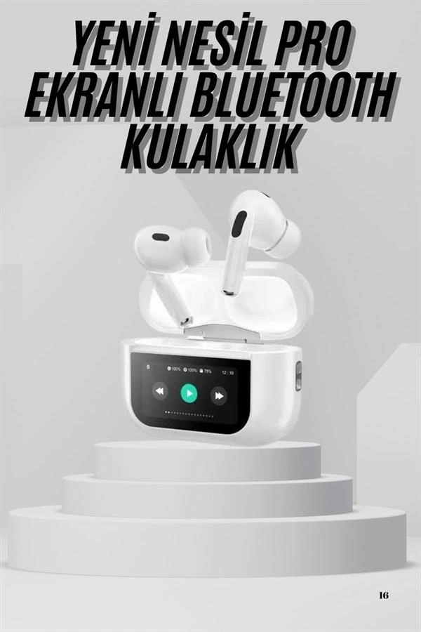 Dokunmatik Ekranlı Air Pro 2 ANC Kulaklık Kablosuz Çok Fonksiyonlu