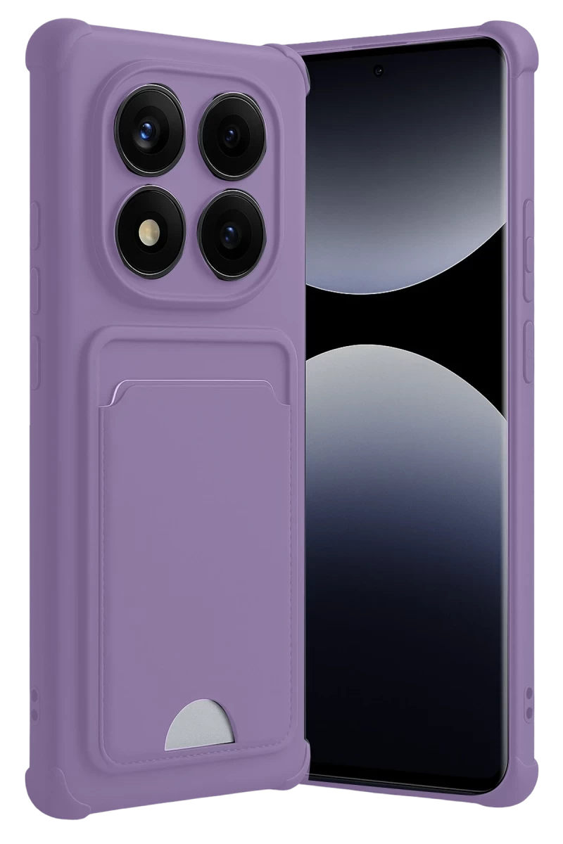 Xiaomi Redmi Note 14 Pro 5G Uyumlu Kelvin Kartvizitli Silikon - Lila
