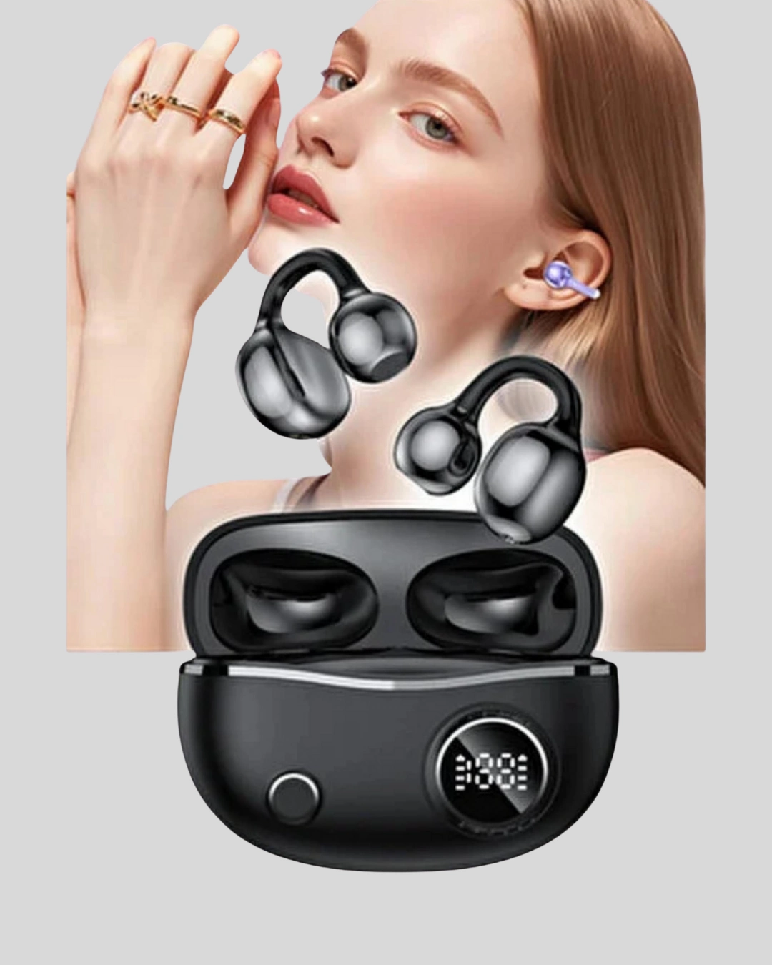 Şık Ergonomik Bluetooth Kulaklık 6 Saat Kullanım Süresi