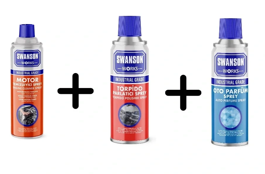 Derin Temizlik Seti Oto Parfüm Motor Temizleyici 400 ml