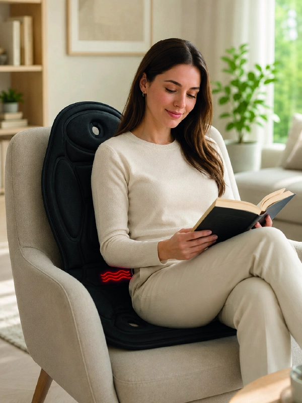 Ergonomik Isıtmalı Masaj Mindere Araba Uyumlu