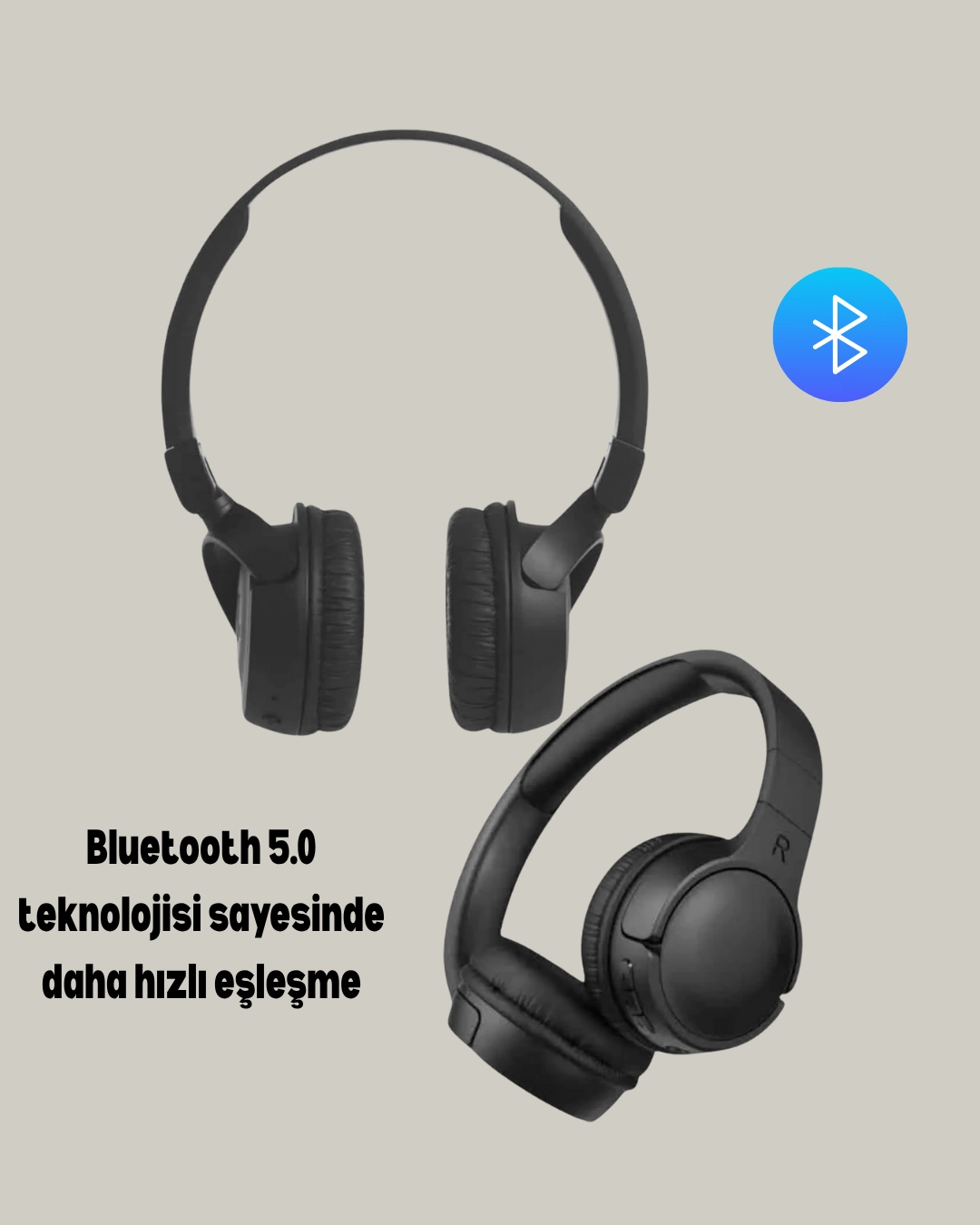 Kablosuz Bluetooth Kulaklık 5.0 Geniş Alan Kullanım
