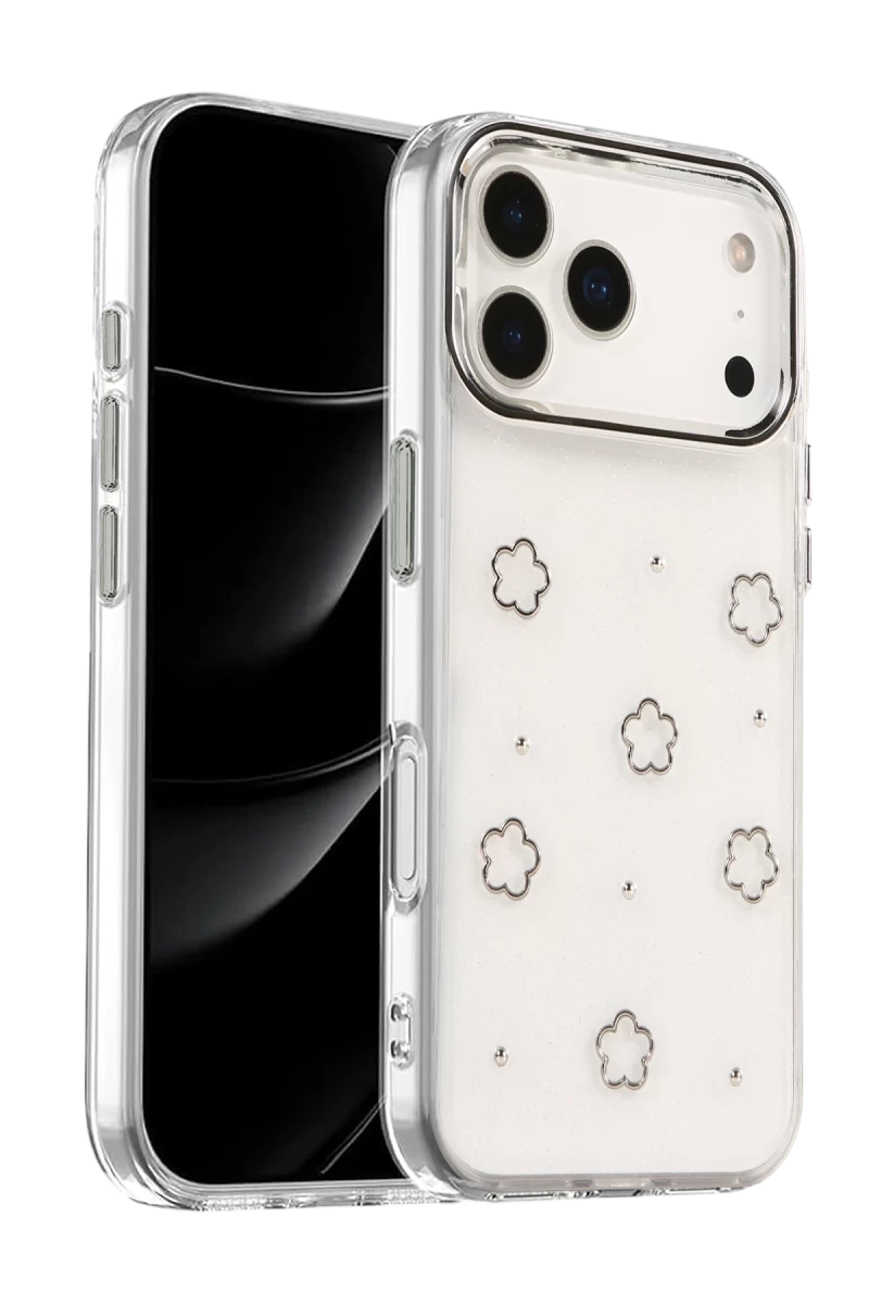 Apple iPhone 17 Pro Uyumlu Fiyonk Desenli Kapak - Desen 2