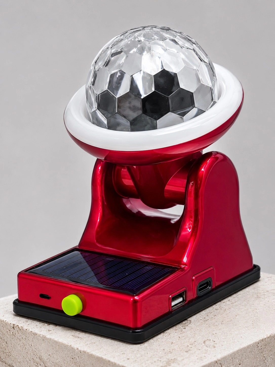 Dekoratif RGB LED Projektör Lamba 360° Solar Enerjili