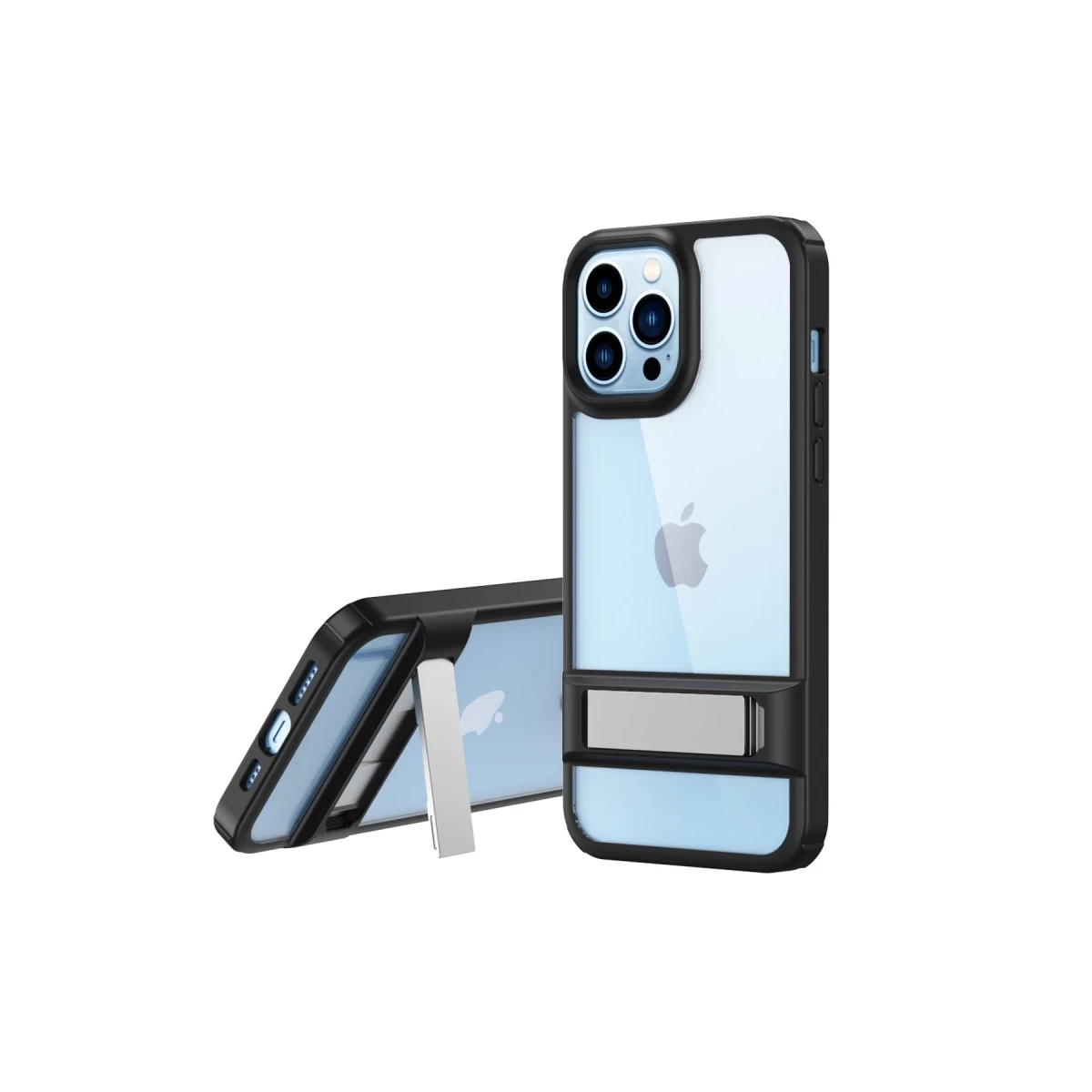 Apple iPhone 13 Pro Kılıf Rolet Stand Kapak - Siyah